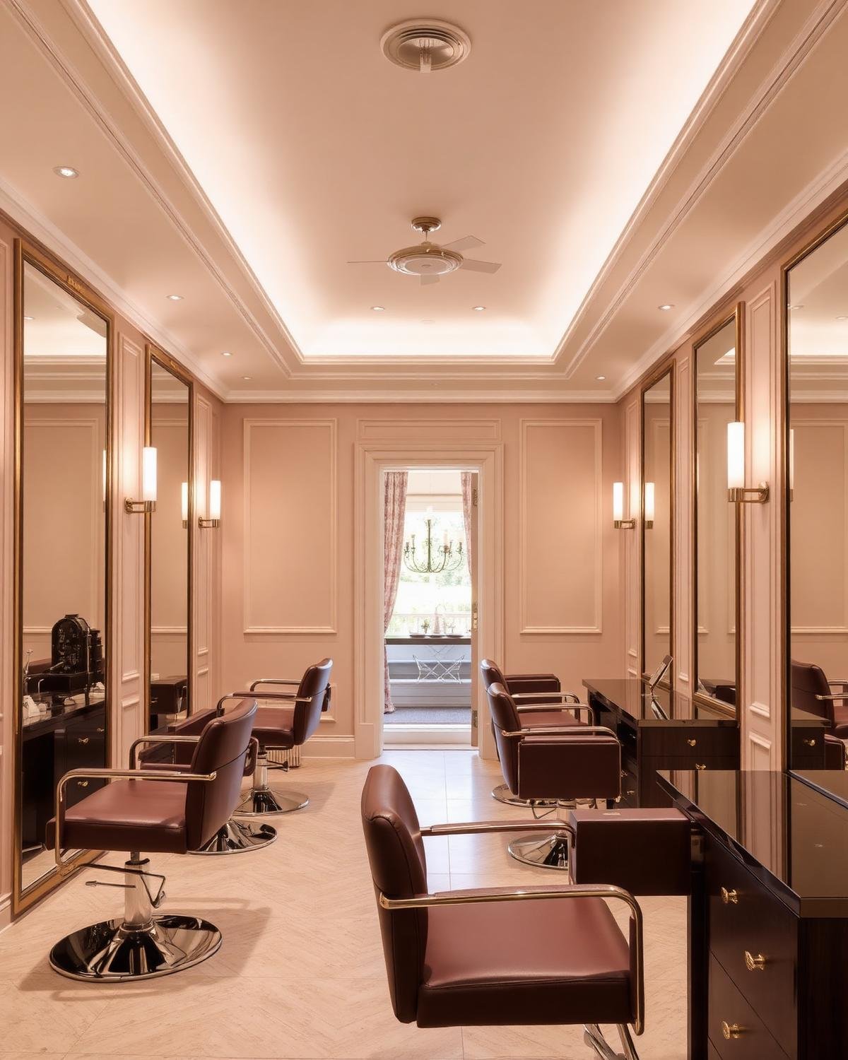 Elegant salon interior at Tranquil